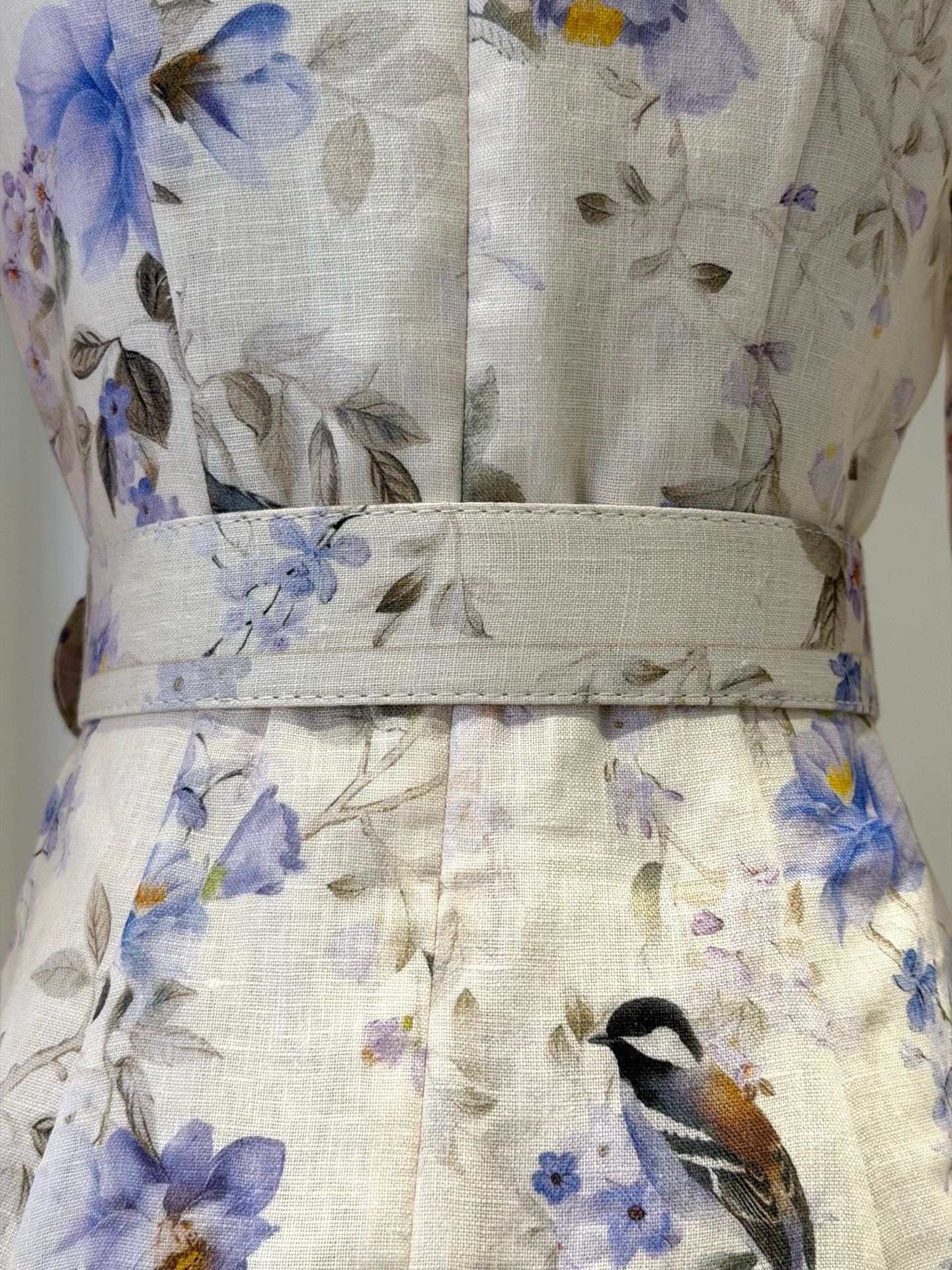 Ivory Floral Mini Dress