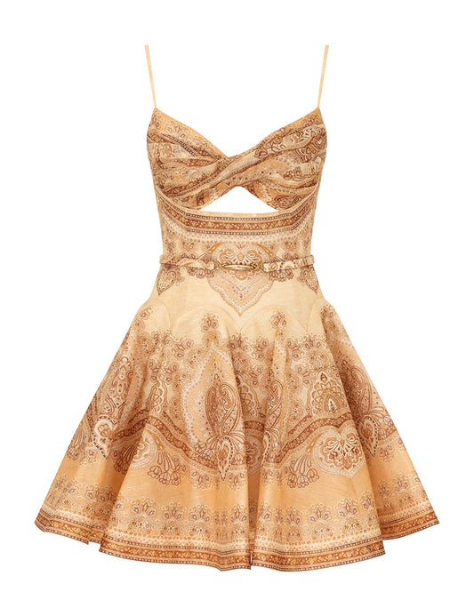 Paisley Medallion Mini Dress