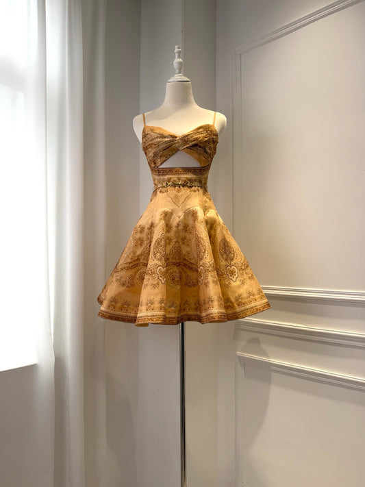 Paisley Medallion Mini Dress