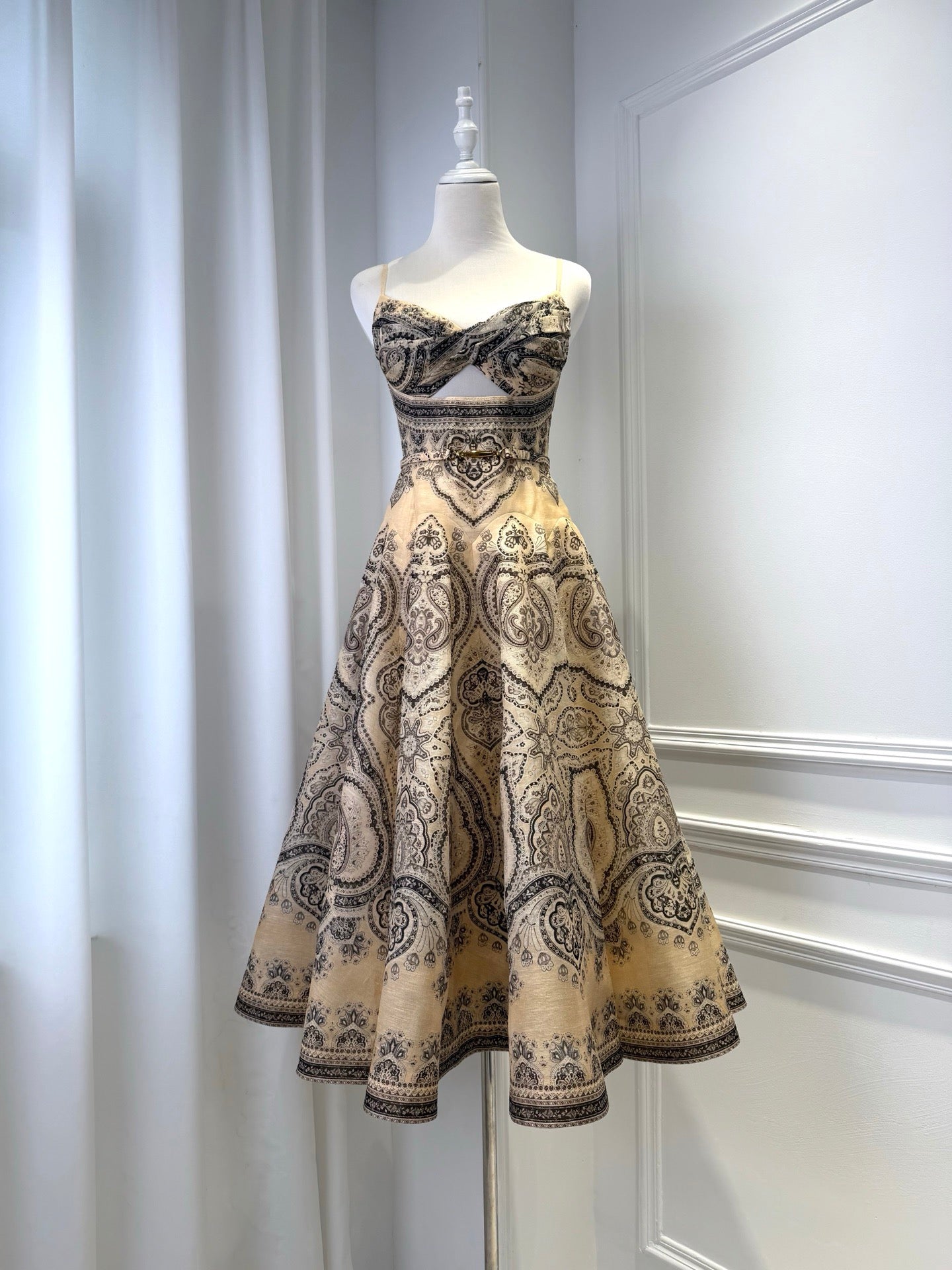 Paisley Medallion Midi Dress