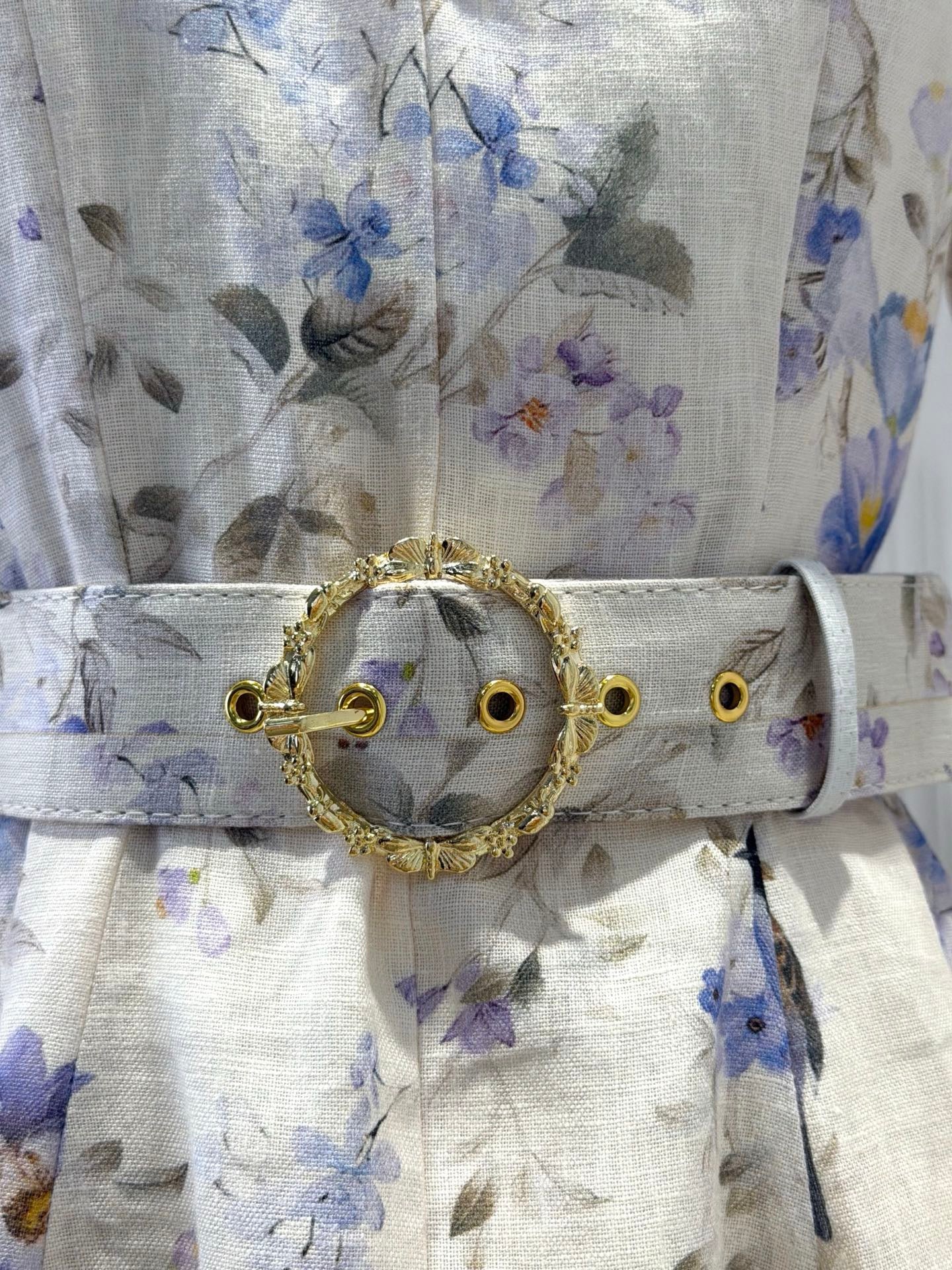 Ivory Floral Mini Dress