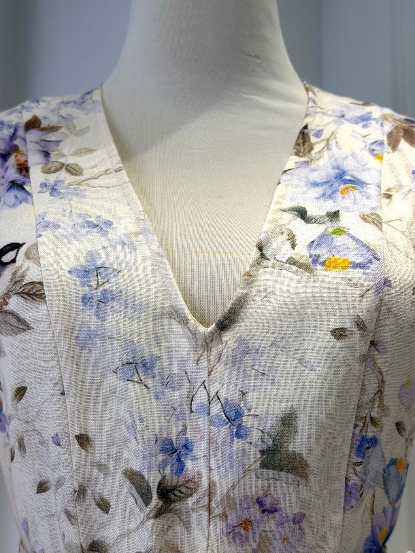 Ivory Floral Mini Dress